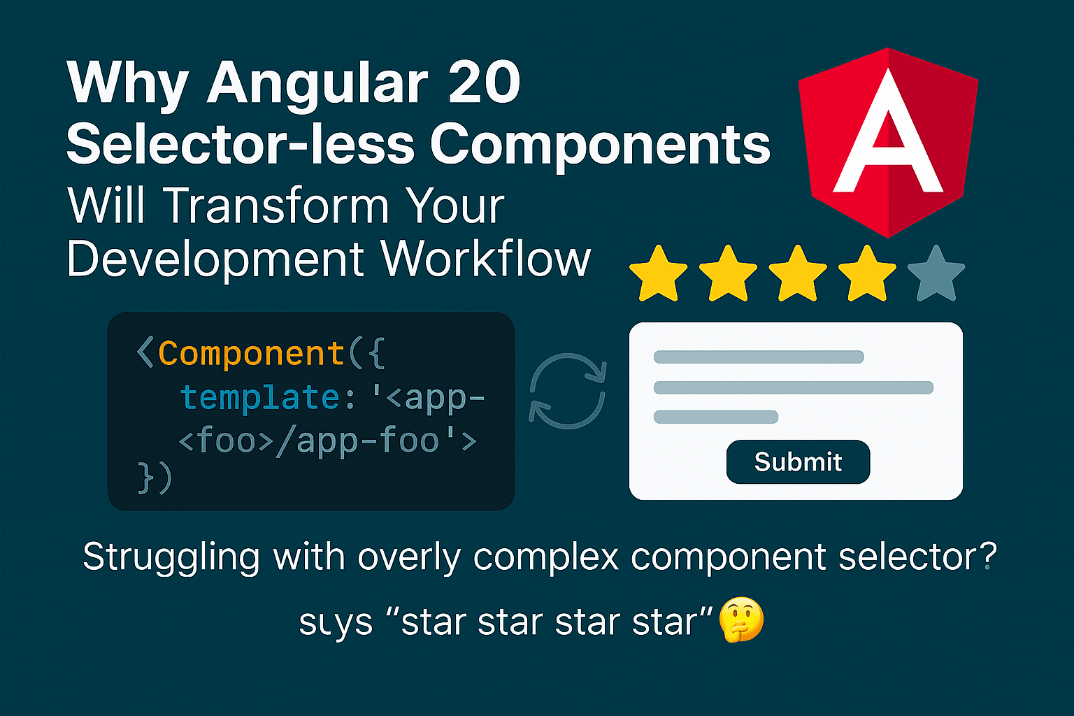 Why Angular 20 Selector-less Components Will Transform Your Development Workflow